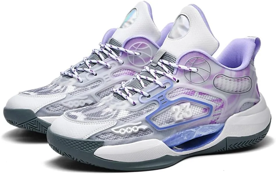 Mens Basketball Shoes Fashion Athletic Sneakers Unisex Outdoor Sport Shoes Lightweight Volleyball Shoes Non Slip Basketball Shoes