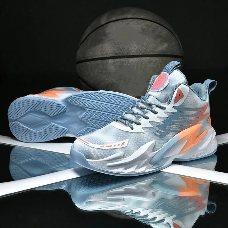 Mens Basketball Shoes Fashion Running Shoes Breathable Non-Slip Outdoor Casual Lightweight Sport Volleyball Shoes