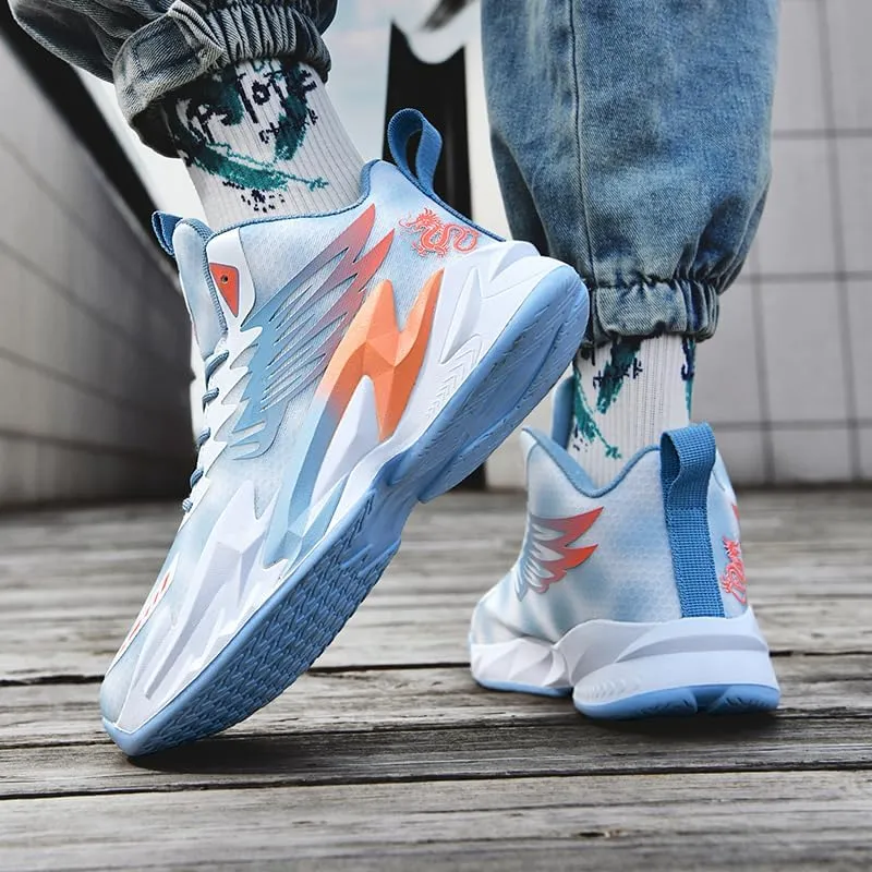 Mens Basketball Shoes Fashion Running Shoes Breathable Non-Slip Outdoor Casual Lightweight Sport Volleyball Shoes