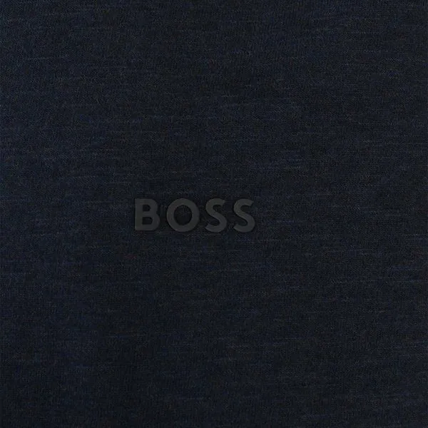 Mens BOSS Dark Blue Teglitchstitch Oversized S/s T Shirt