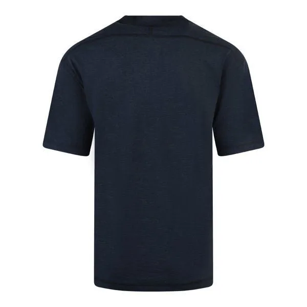 Mens BOSS Dark Blue Teglitchstitch Oversized S/s T Shirt