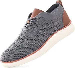 Men's Fashion Dress Sneakers Casual Walking Shoes Business Oxfords Comfortable Breathable Lightweight Tennis Zapatos para Hombre