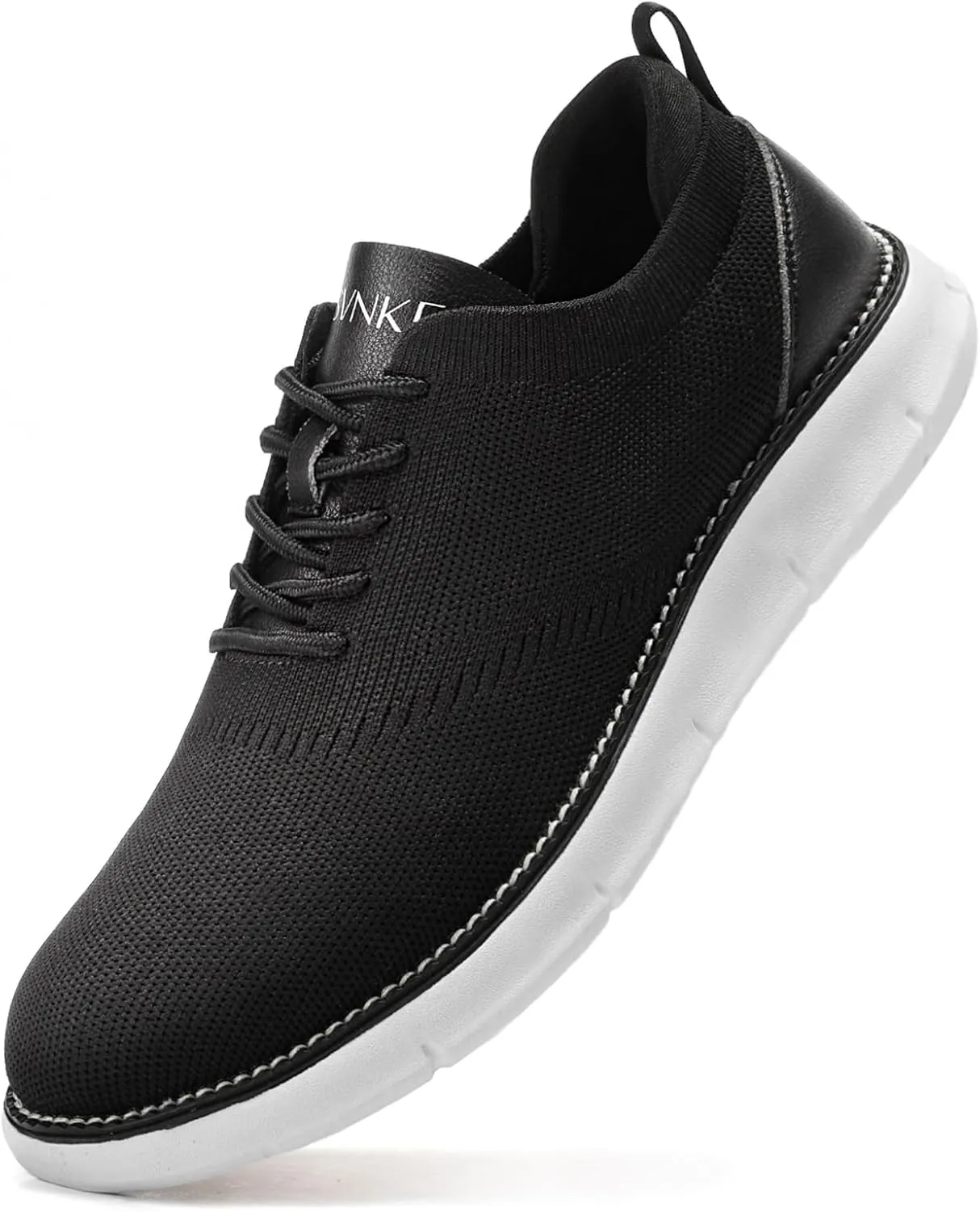 Men's Mesh Dress Shoes Casual Business Lace Up Oxford Sneakers Lightweight Breathable Walking Shoes Comfortable Thick Sole Tennis Footwear