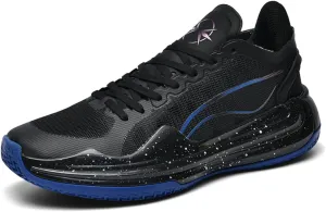 Mens Mid Top Lightweight Breathable Mesh Lace Up Basketball Shoes Fashion Non Slip Sport Sneakers for Walking Running Tennis Volleyball