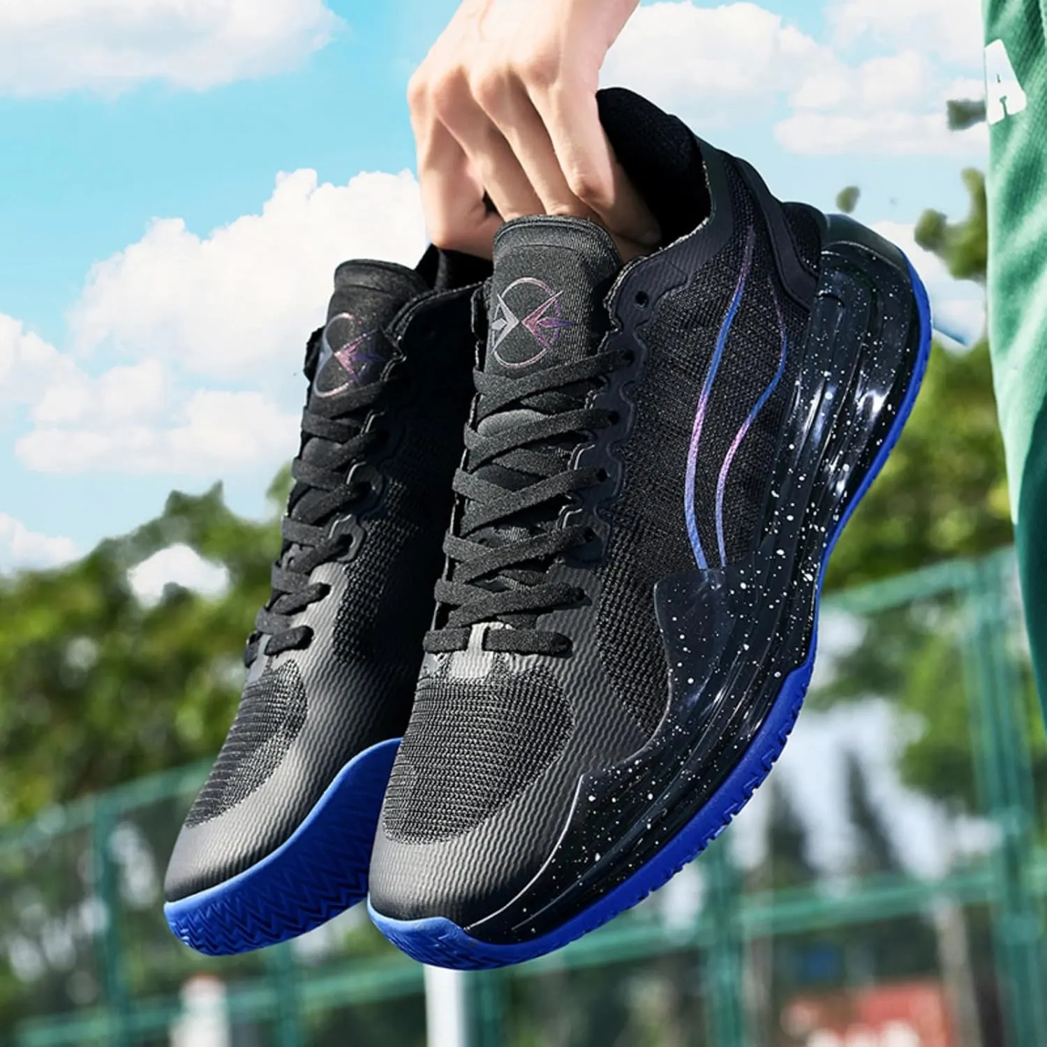 Mens Mid Top Lightweight Breathable Mesh Lace Up Basketball Shoes Fashion Non Slip Sport Sneakers for Walking Running Tennis Volleyball