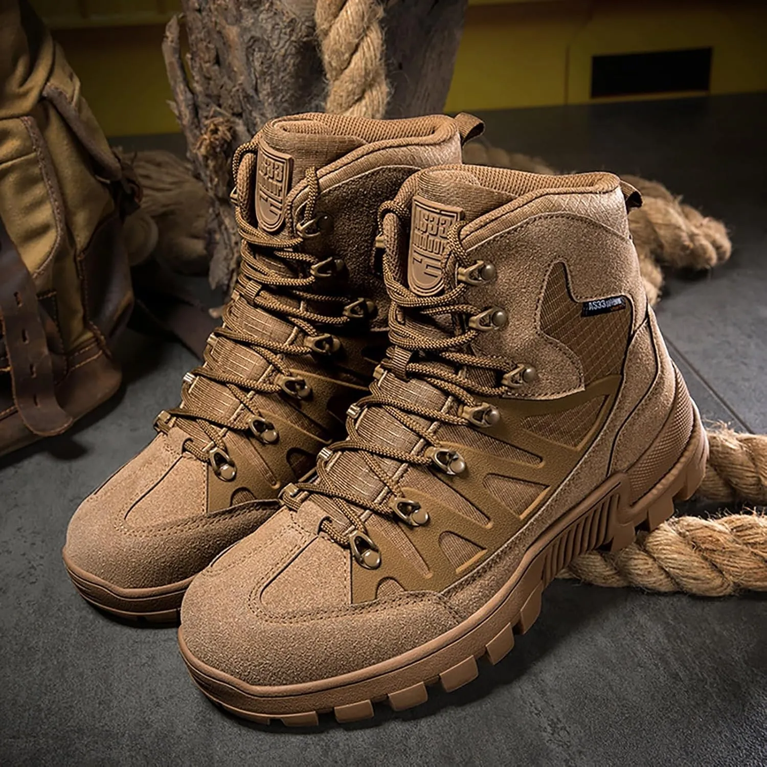 Mens Military Tactical Boots Combat Boots Breathable Police Patrol Boots Army Boots Waterproof Hiking Boots