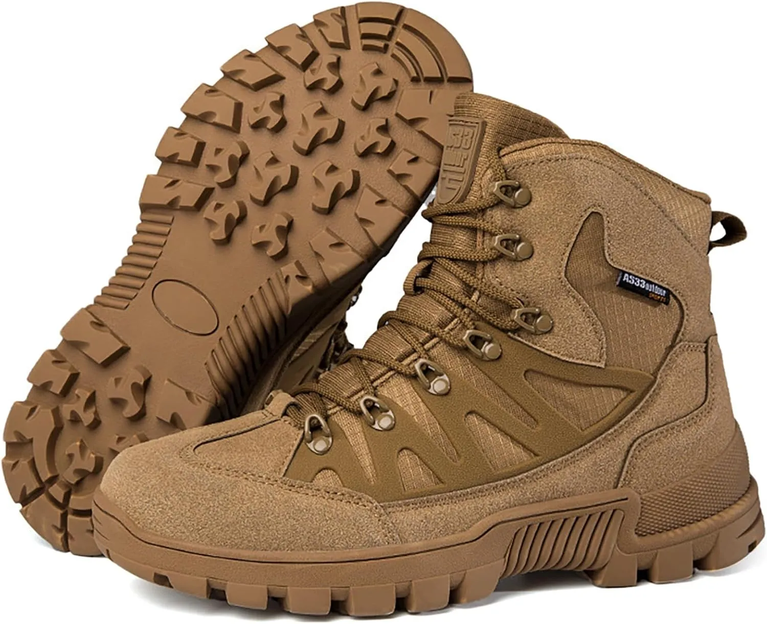 Mens Military Tactical Boots Combat Boots Breathable Police Patrol Boots Army Boots Waterproof Hiking Boots