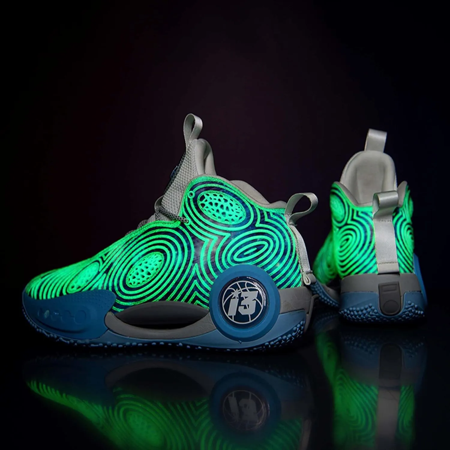 Mens Night Shining High Top Lace Up Basketball Shoes Mesh Sports Shoes High Elasticity Running Shoes Comfortable And Breathable Street Walking Shoes Anti Slip And Wear Resistant Outdoor Hiking Shoes