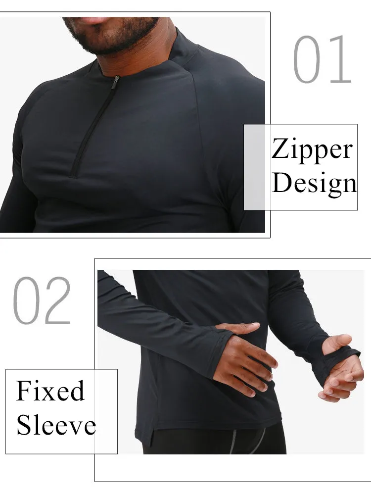 Men's Outdoor Sports T-Shirt with Long Sleeves