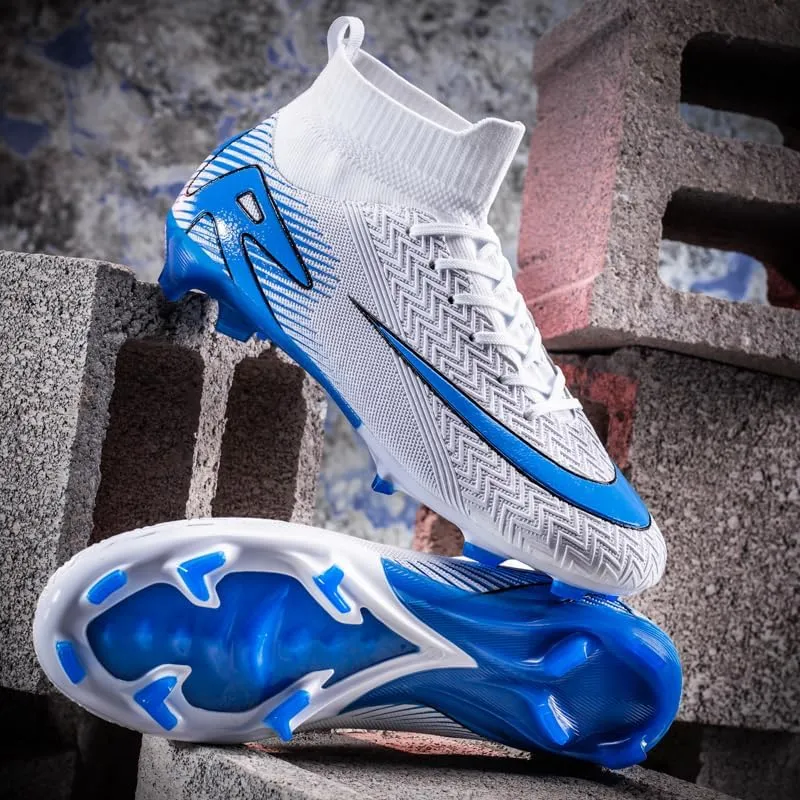 Mens Soccer Shoes,High Tops Soccer Shoes, Comfortable and Durable, Breathable, Sports, Professional, Youth, Kids, Unisex Soccer Shoes, Football Shoes