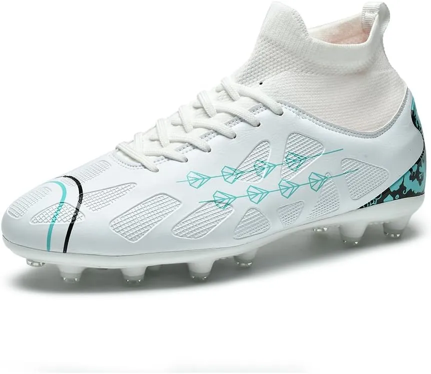 Mens Soccer Shoes,High Tops Soccer Shoes, Comfortable and Durable, Breathable, Sports, Professional, Youth, Kids, Unisex Soccer Shoes, Football Shoes