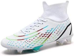 Mens Soccer Shoes,High Tops Soccer Shoes, Comfortable and Durable, Breathable, Sports, Professional, Youth, Kids, Unisex Soccer Shoes, Football Shoes