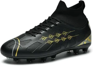 Mens Soccer Shoes,High Tops Soccer Shoes, Comfortable and Durable, Breathable, Sports, Professional, Youth, Kids, Unisex Soccer Shoes, Football Shoes