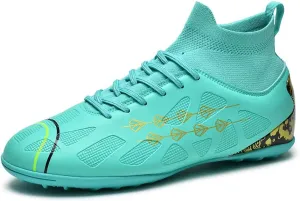 Mens Soccer Shoes,High Tops Soccer Shoes, Comfortable and Durable, Breathable, Sports, Professional, Youth, Kids, Unisex Soccer Shoes, Football Shoes