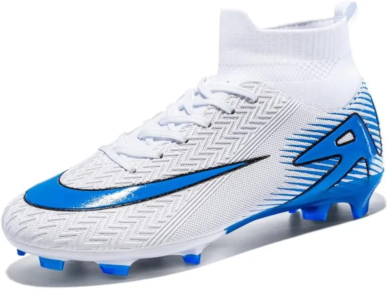 Mens Soccer Shoes,High Tops Soccer Shoes, Comfortable and Durable, Breathable, Sports, Professional, Youth, Kids, Unisex Soccer Shoes, Football Shoes