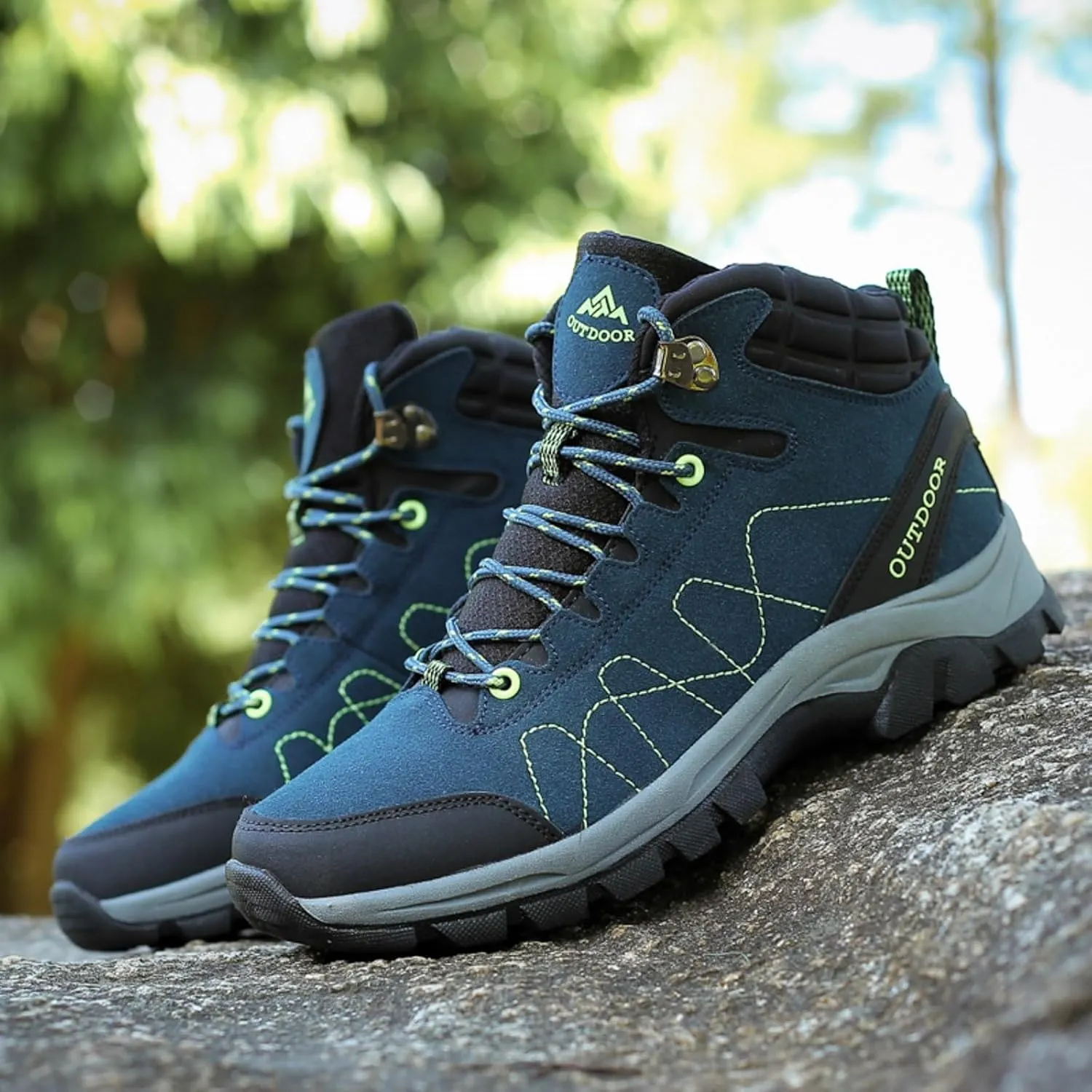 Mens Winter Snow Boots, Waterproof Snow Boots Outdoor Short Rain Boots Trekking Snow Boots Womens Winter Shoes