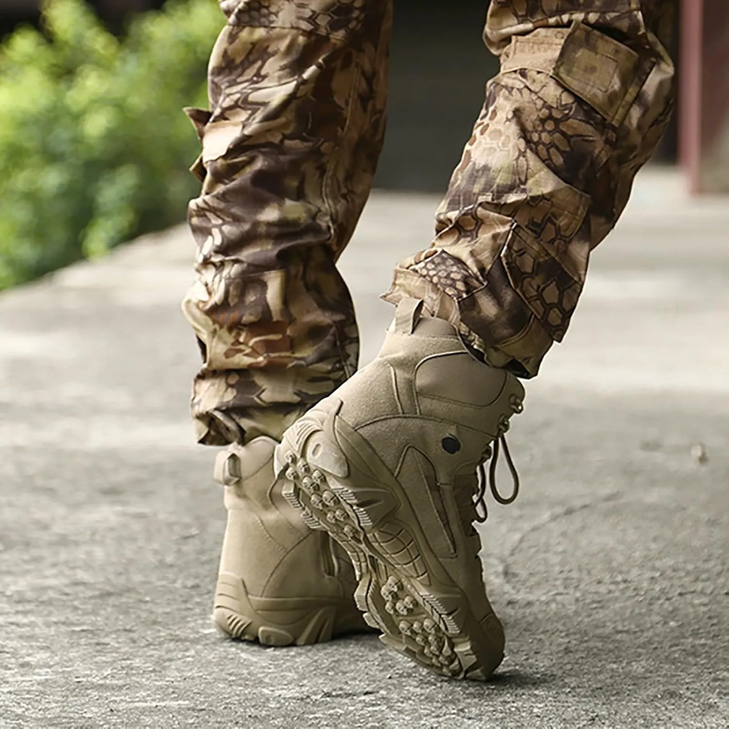 Military Boots For Men Tactical Boots Combat Boots Breathable Police Patrol Boots Lightweight Army Boots Waterproof Hiking Boots