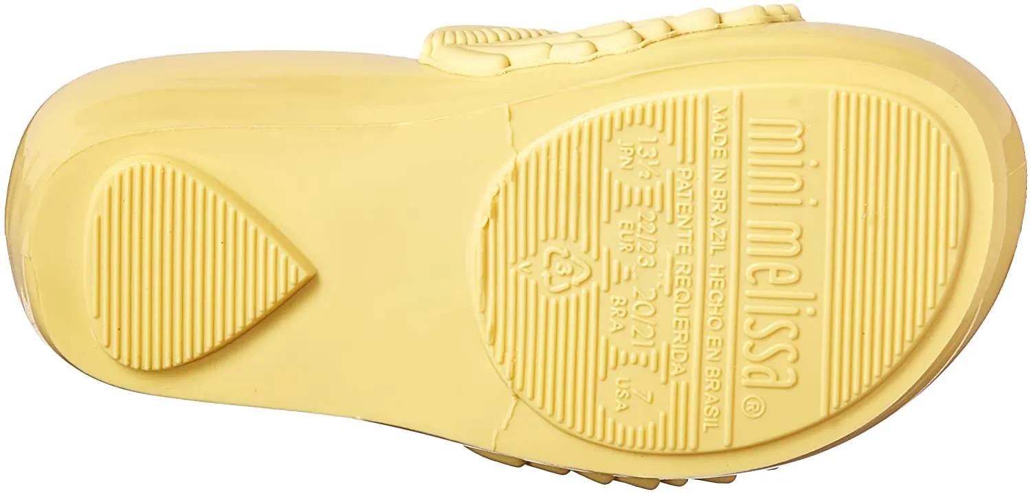 mini melissa Kids' Mini Ultragirl Theme Ballet Flat - Yellow