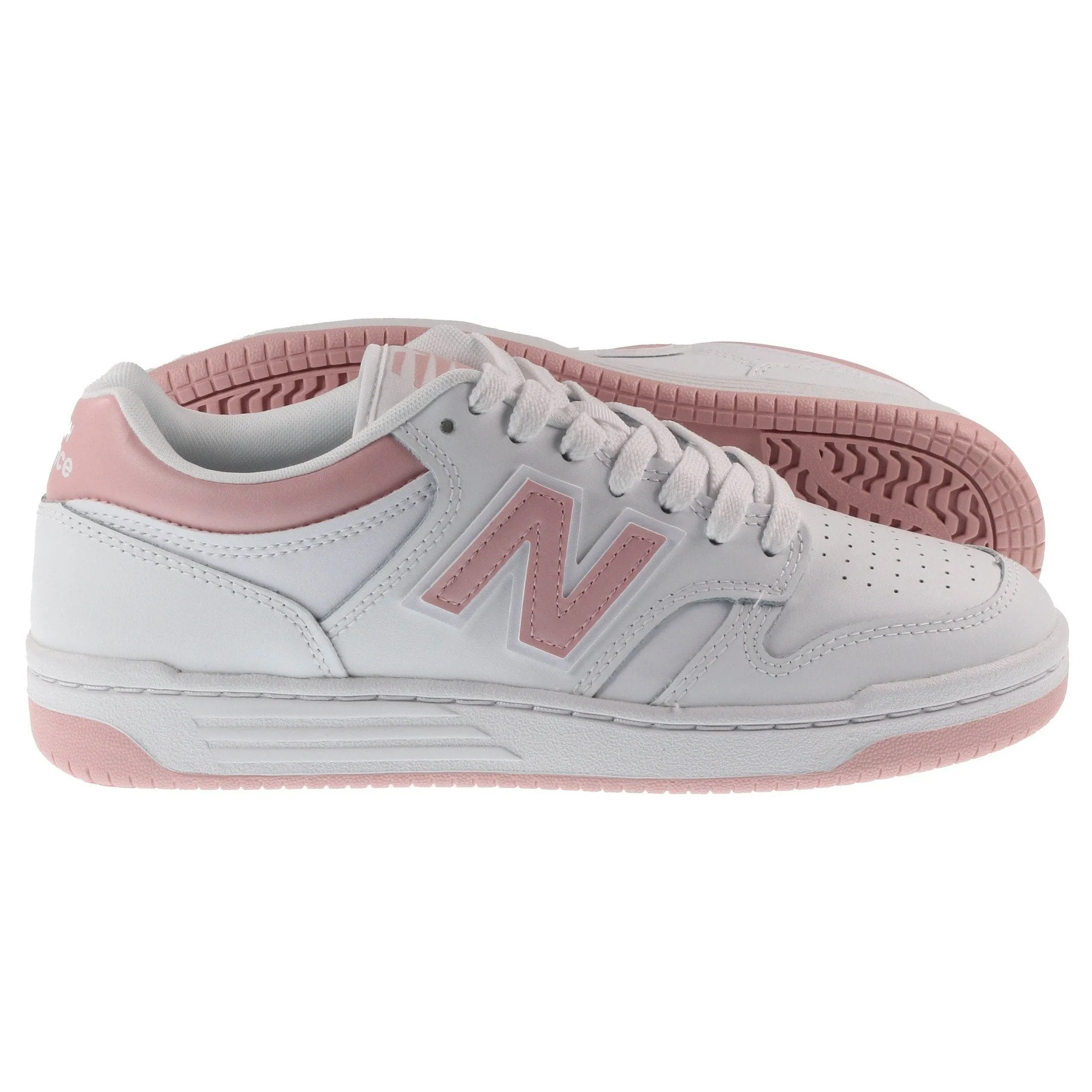 New Balance Trainers Womens 480 White Orb Pink