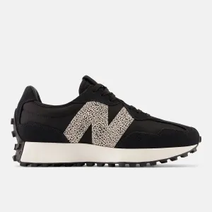 New Balance Womens 327 Fashion Trainers - Black / Leopard Print