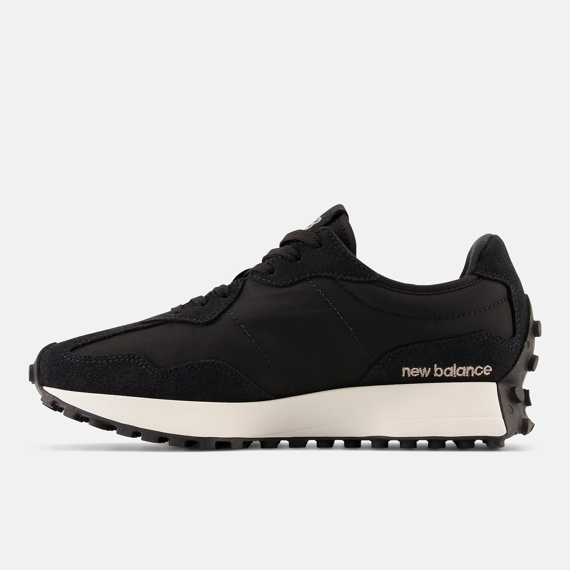 New Balance Womens 327 Fashion Trainers - Black / Leopard Print