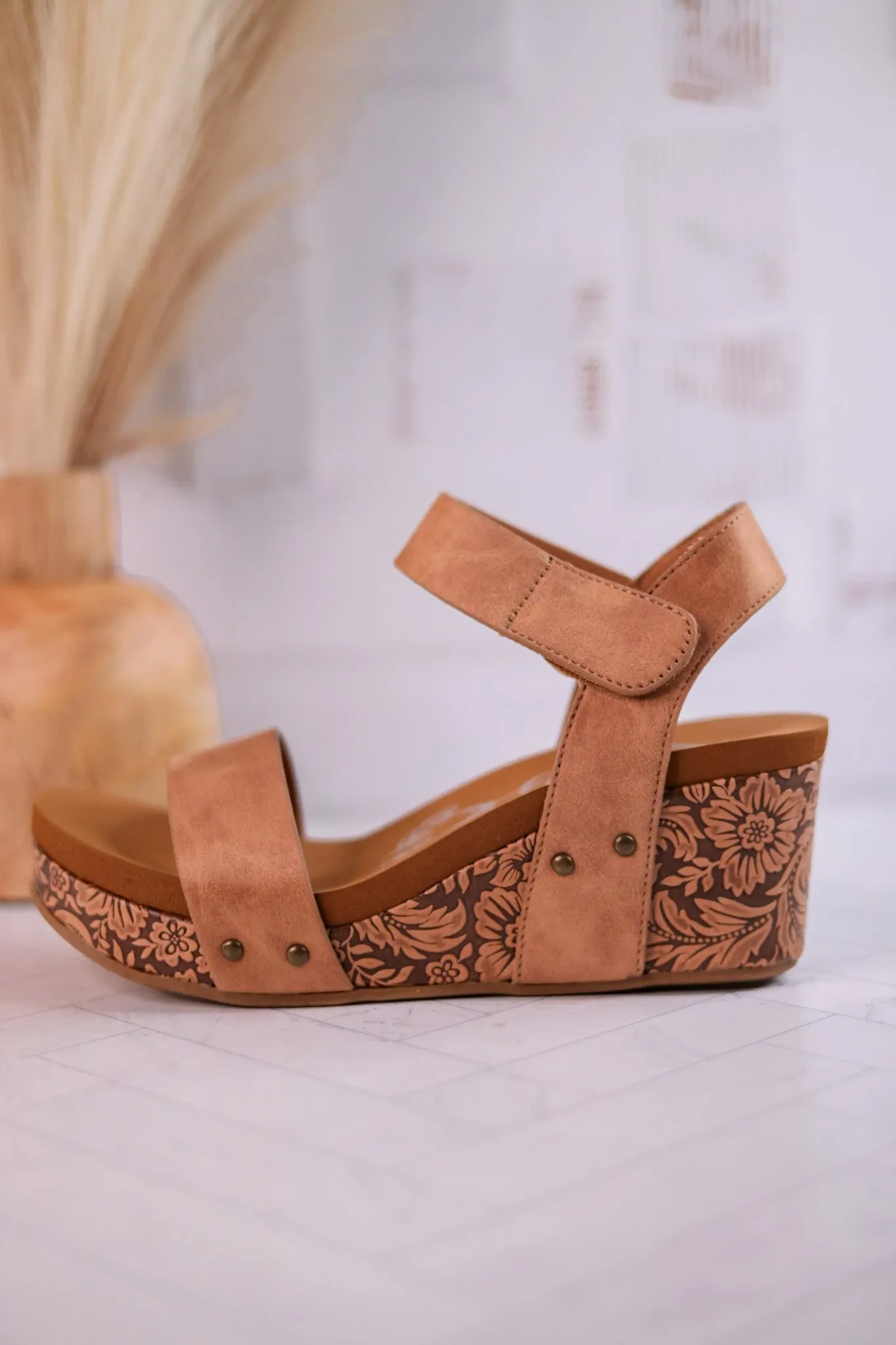 Nude Devon Wedges FINAL SALE