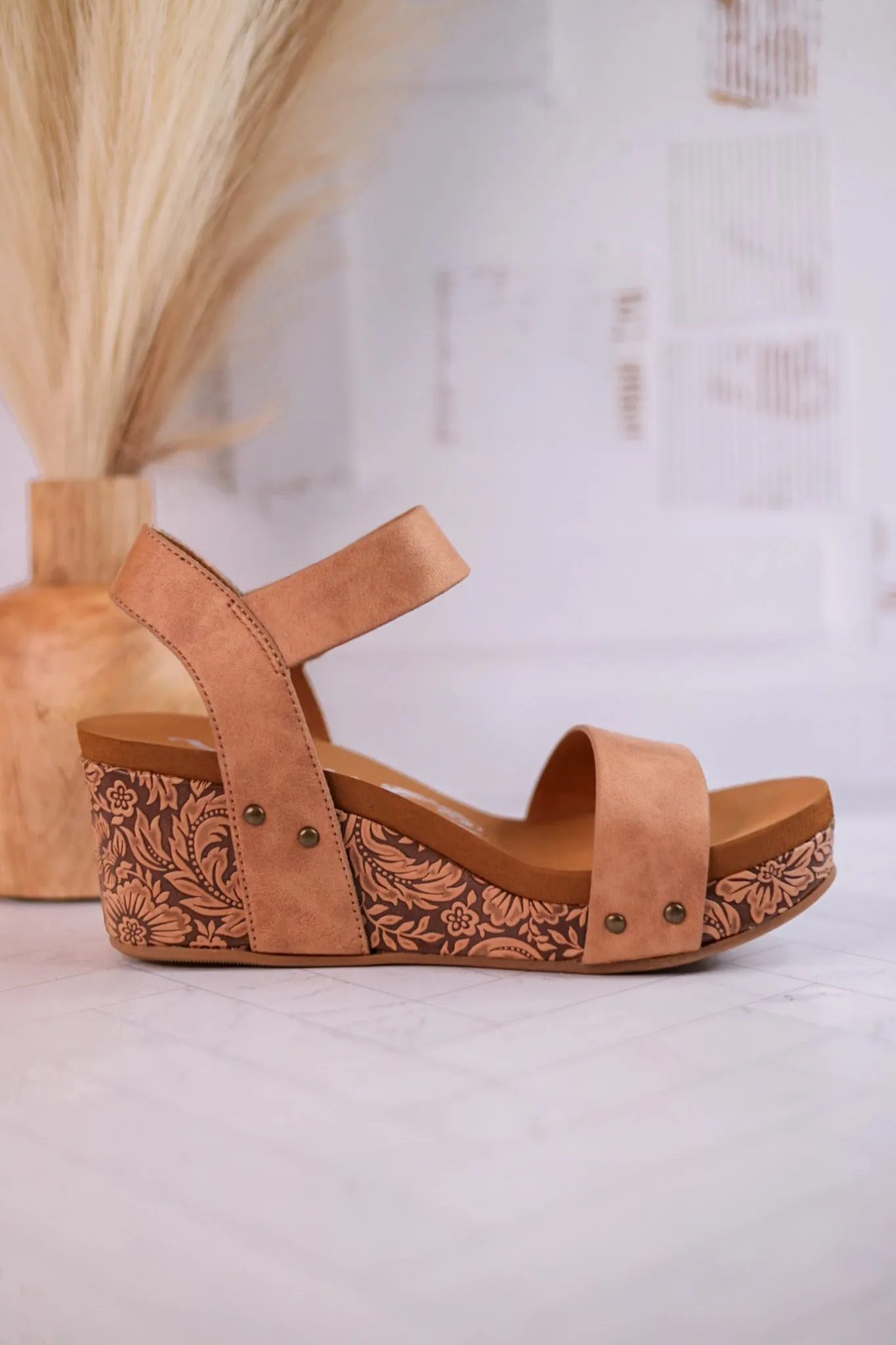 Nude Devon Wedges FINAL SALE