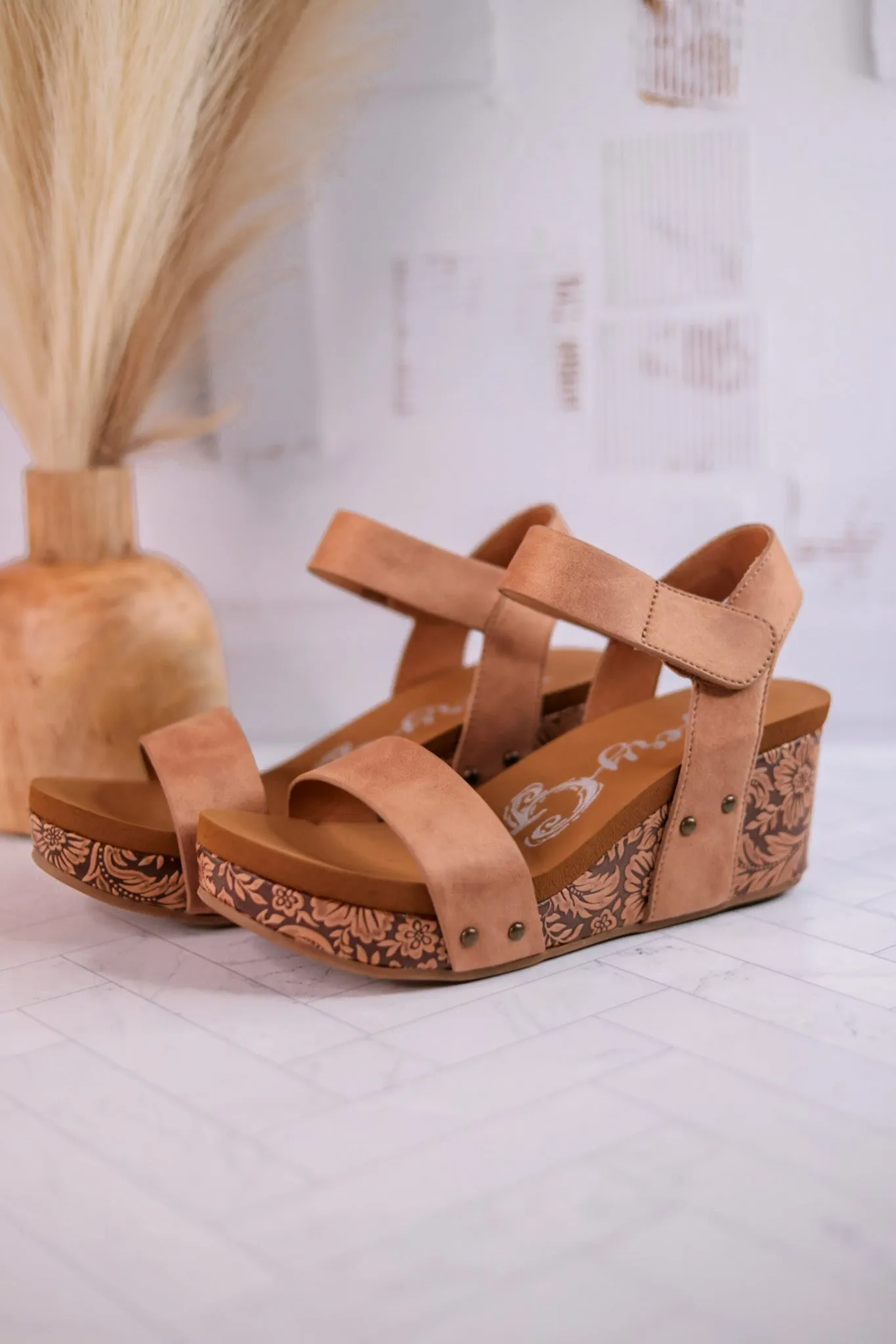 Nude Devon Wedges FINAL SALE