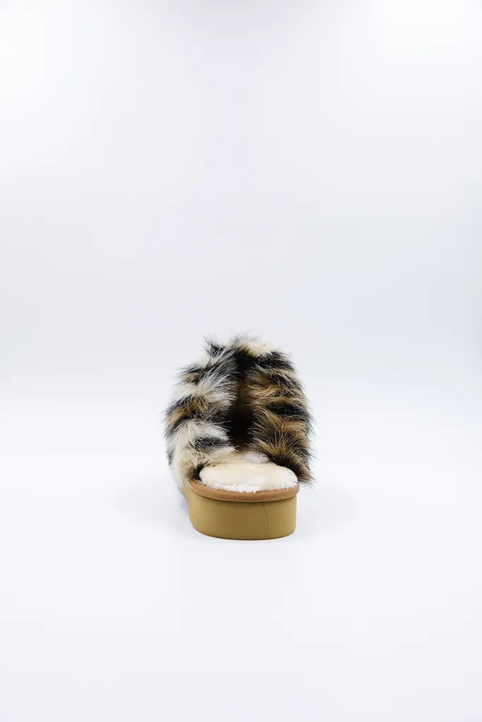 PAWJ Slippers | Chestnut / Wild Leopard