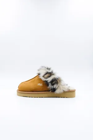 PAWJ Slippers | Chestnut / Wild Leopard