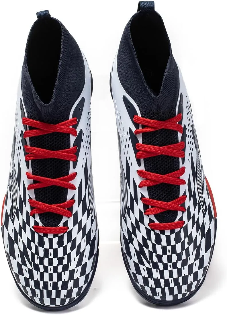 Professional Men's Lightweight and Breathable Indoor and Outdoor Training Sports Football Shoes, Anti Slip Cleat Shoes