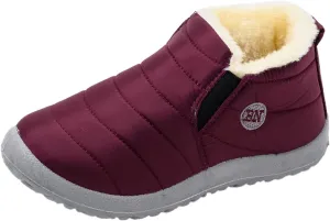 Slip on Winter Boots for Women Tall Snow Boots Women Size 9 Wide Calf Winter Booties for Women 2023 Womens Winter Fur Boots 8.5 Waterproof Womens Boots Lightweight