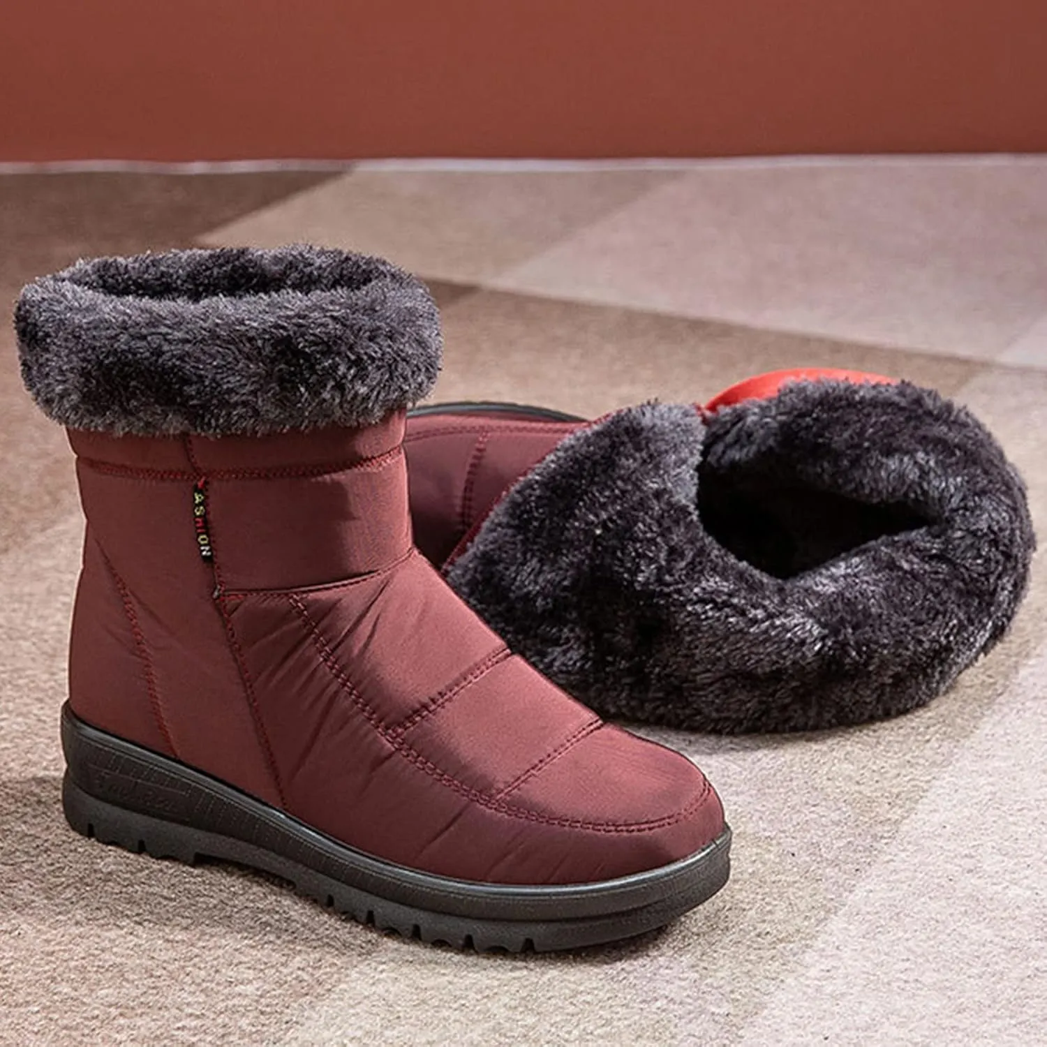 Snow Boots for Women Knee High Non Slip Womens Winter Boots Waterproof Insulated Wide Women Winter Snow Boots Women Winter Boots Knee High Botas Para Mujer De Invierno Largas