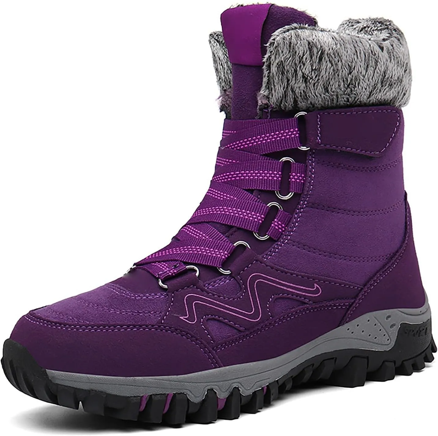 Snow Boots Hiking Men High Top Snow Boots Fashion Casual Women Snow Boots Winter Walking Shoes for Men