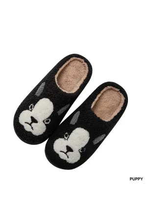 Soft Plush Cozy Slippers | Puppy
