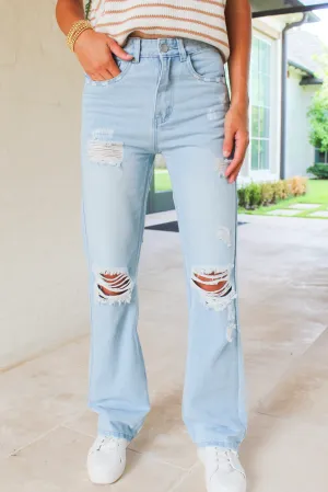Staple Moment Mid Rise Ripped Jeans