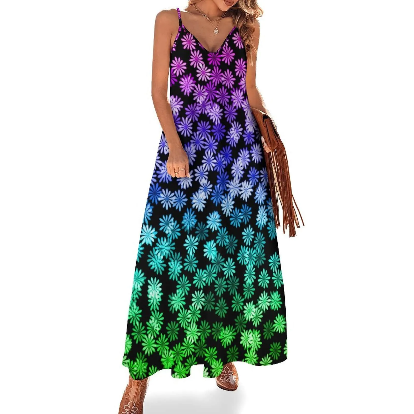 Summer Style Dress Straps Slip Dress Sleeveless Beach Dress Women's Long Slip Dress Gift for Her, Gift for Mom