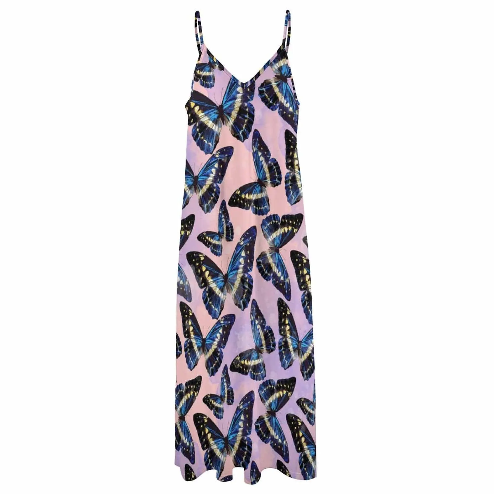 Summer Style Dress Straps Slip Dress Sleeveless Beach Dress Women's Long Slip Dress Gift for Her, Gift for Mom