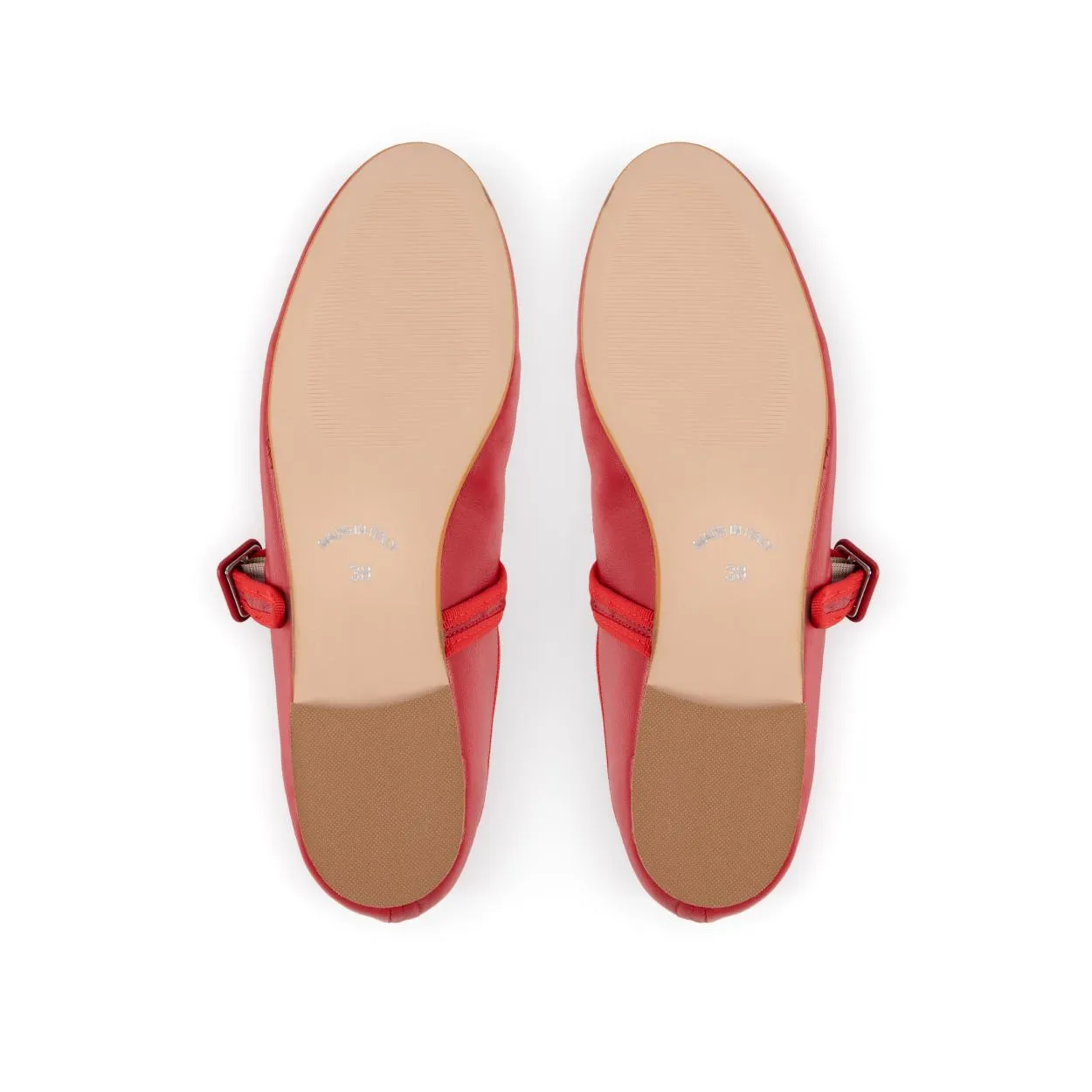 Sylvie: Red Leather Mary Jane
