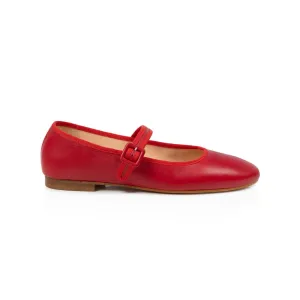 Sylvie: Red Leather Mary Jane