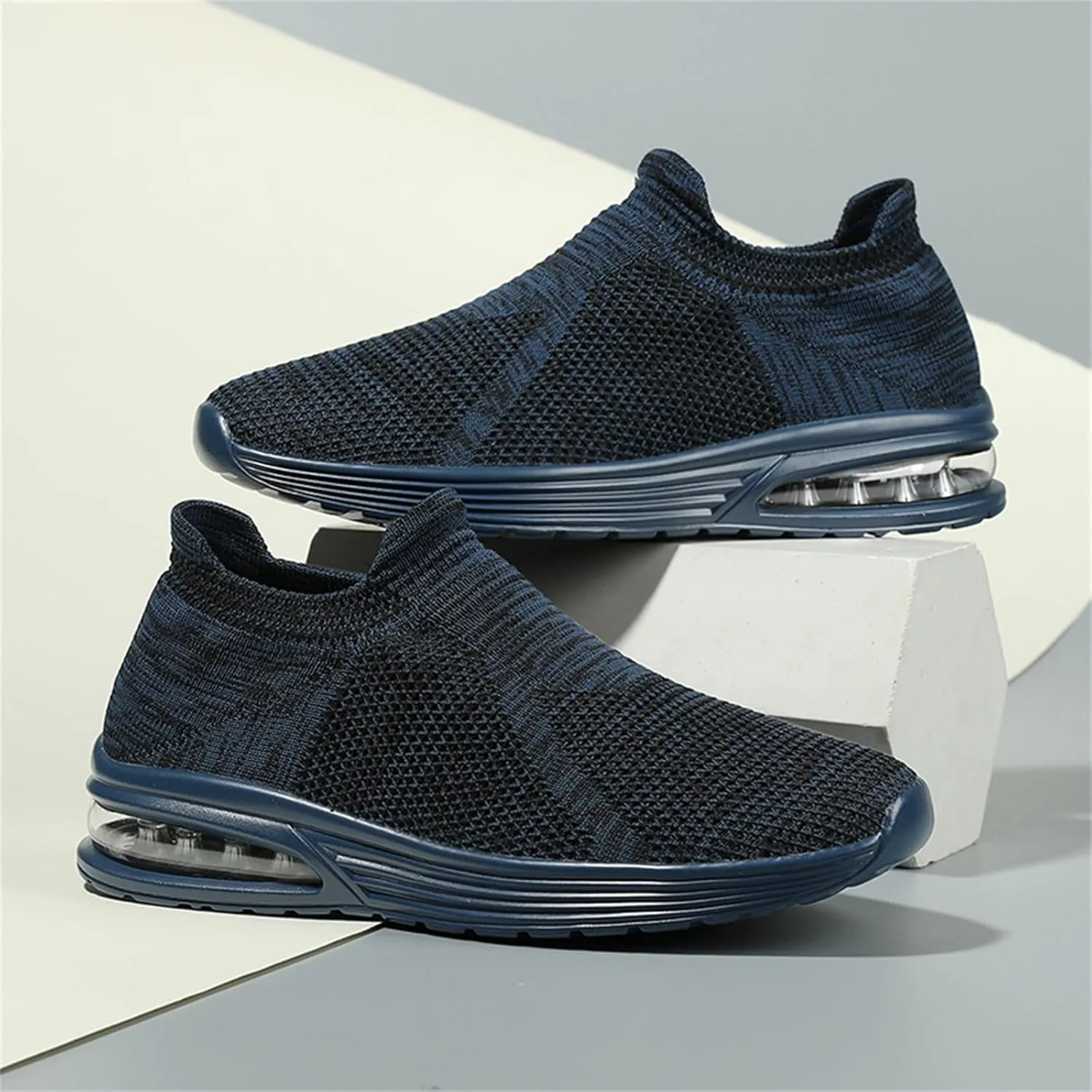 Tennis Shoes Men Barefoot Shoes Men Men's Hands Free Slip On Sneaker Lightweight Breathable Walking Gym Tennis Athletic Footwear Slip on Sneakers