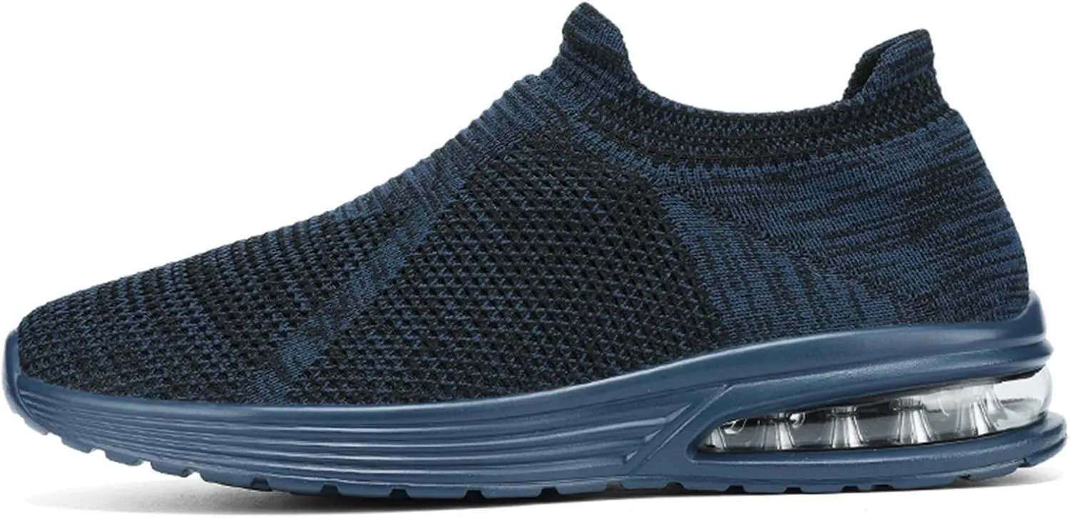 Tennis Shoes Men Barefoot Shoes Men Men's Hands Free Slip On Sneaker Lightweight Breathable Walking Gym Tennis Athletic Footwear Slip on Sneakers
