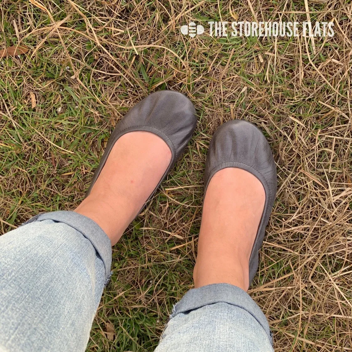The Storehouse Flats - Slate Gray Oil Tanned