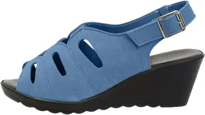 Wedge Sandals for Women 2025 Fish Mouth Slip On Orthopedic Sandals Summer Slip On Dress Shoes Open Toe Adjustable Buckle Beach Slides