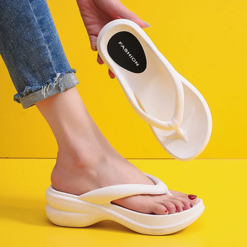 Wholesale Summer Outdoor Women's Soft Bottom EVA Flip Flops