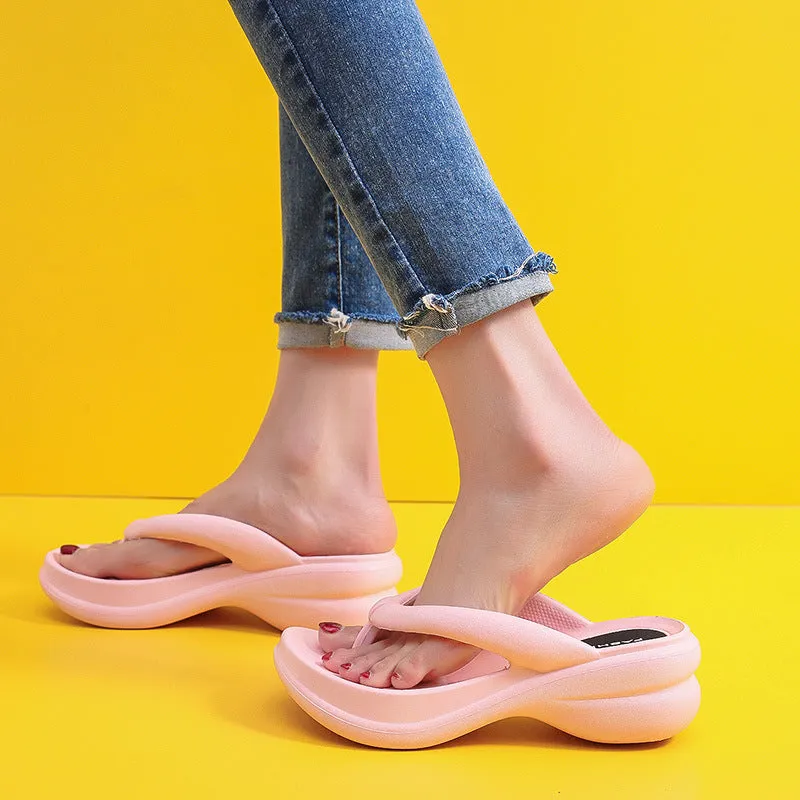 Wholesale Summer Outdoor Women's Soft Bottom EVA Flip Flops