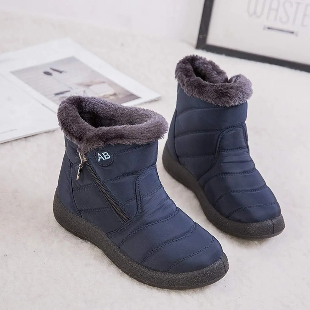 Winter Boots for Woman Cute Adult Snow Boots Women Size 9 Wide Snow Boots Women Cute Womens Duck Boots Waterproof Size 11 Botas De Frio Para Mujer Bajitas De Cuero