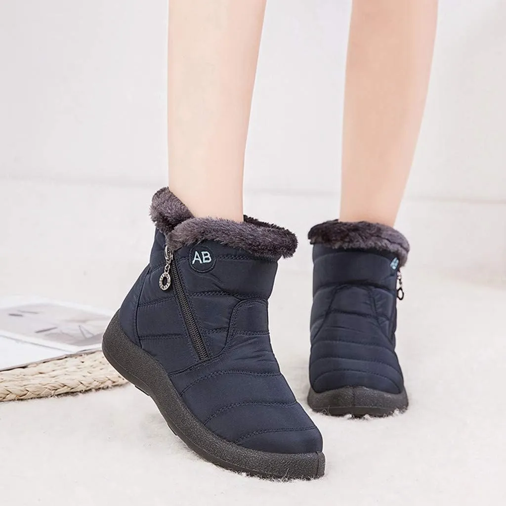 Winter Boots for Woman Cute Adult Snow Boots Women Size 9 Wide Snow Boots Women Cute Womens Duck Boots Waterproof Size 11 Botas De Frio Para Mujer Bajitas De Cuero