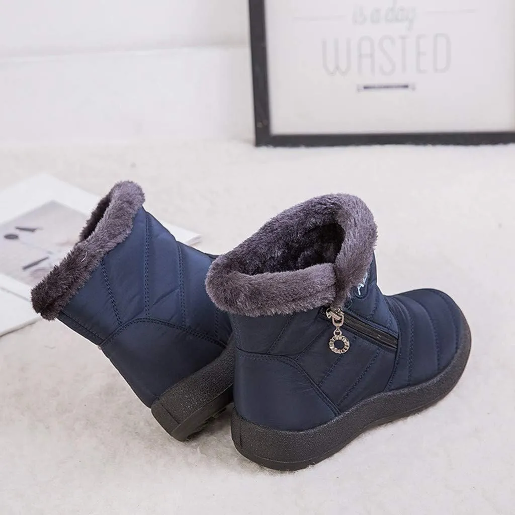 Winter Boots for Woman Cute Adult Snow Boots Women Size 9 Wide Snow Boots Women Cute Womens Duck Boots Waterproof Size 11 Botas De Frio Para Mujer Bajitas De Cuero