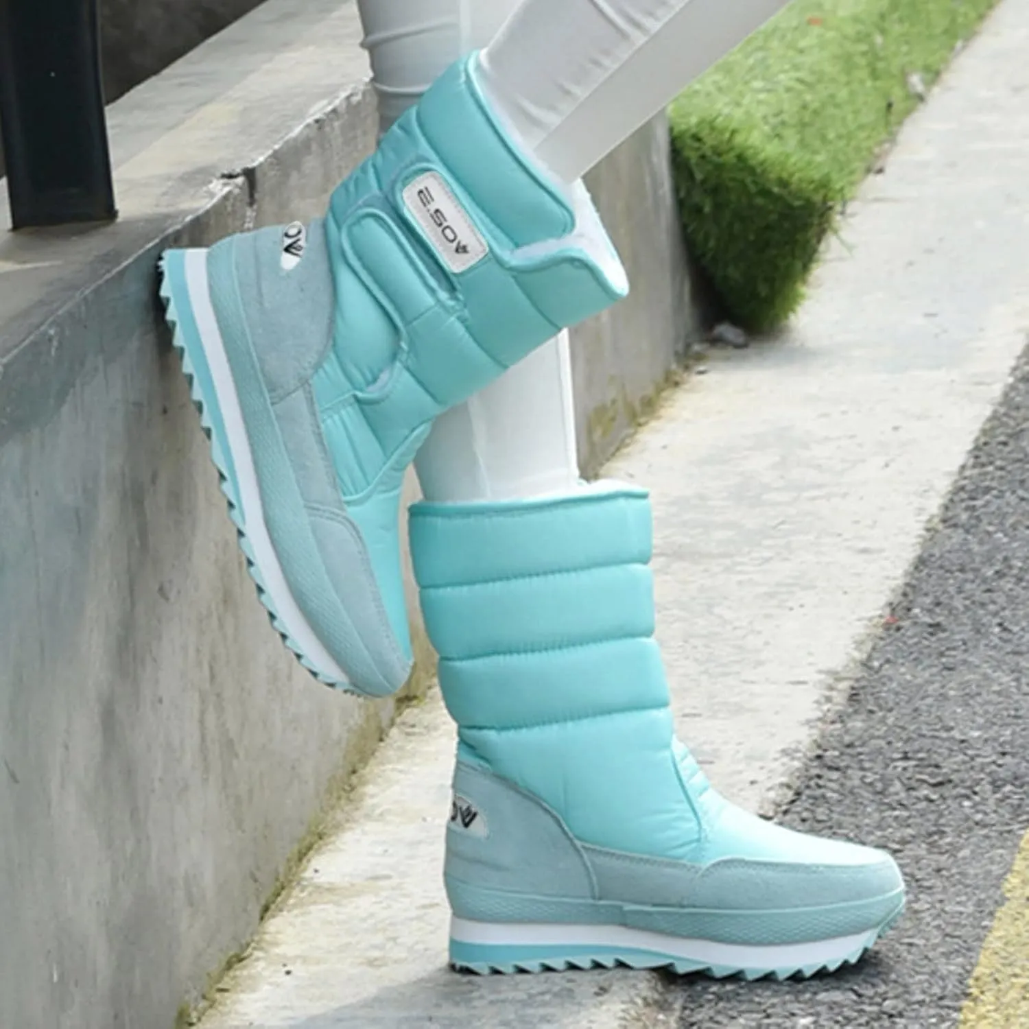 Winter Boots for Women Wide Width Brown Woman Snow Long Boots Waterproof Waterproof Snow Boots Women Knee High Boots Women Outdoor Waterproof Botas De Invierno Para Mujer Con Peluche